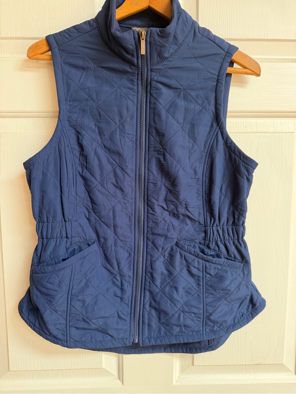 Bit & Bridle Quilted Navy Zip-Up Vest